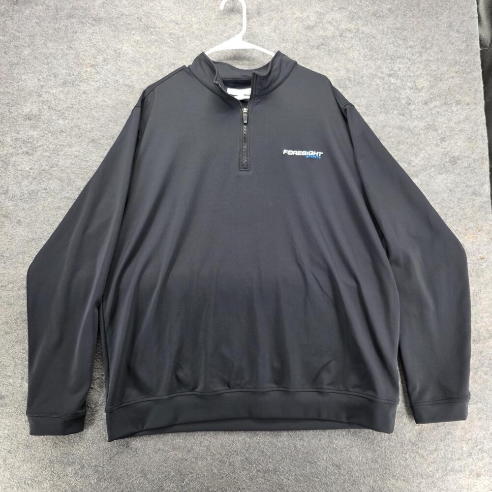 Private Estate Sweatshirt Mens 2XL Black 1/4 Zip Foresight Sports Golf Pullover